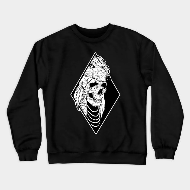 Skull Diamond Crewneck Sweatshirt by DeathAnarchy